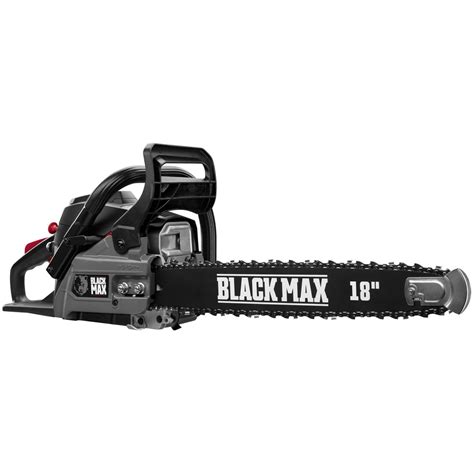  Product detailsStraight Bar · Gas · With Chain Brake · With Anti-vibration SystemThis powerful Black Max 2-Cycle 16-inch Chainsaw is a great solution for all your cutting needs. Loaded with a 38cc engine, this chainsaw provides all the power you need to get even the toughest jobs done. This chainsaw is also lightweight and features an anti-vibe system for increased user comfort. It comes ... 